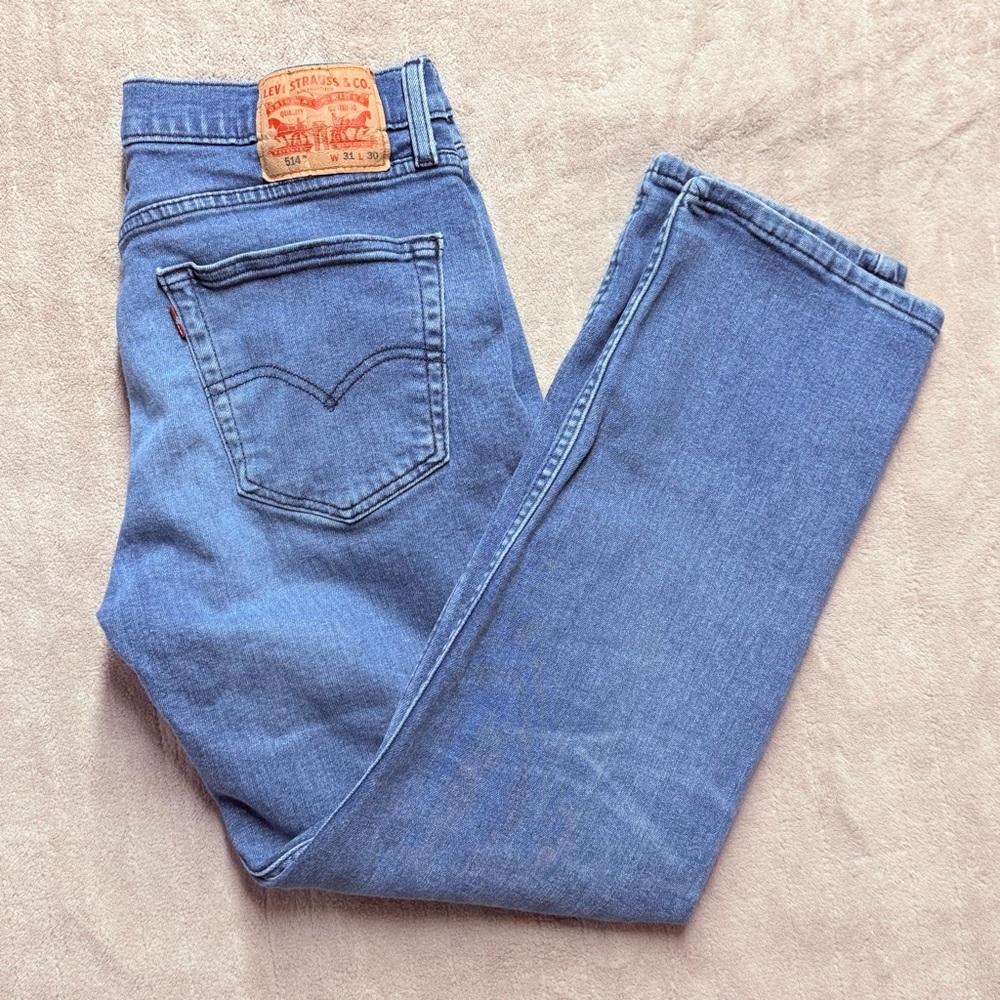 Men’s Levi's 514 Straight Fit Jeans Blue Size 31x30